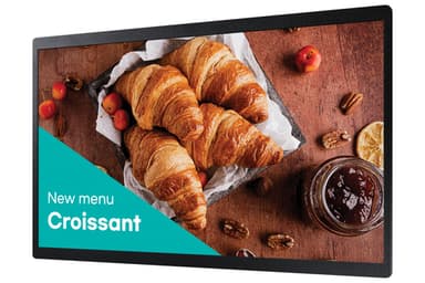 Samsung QB24C Digital signage flat panel 61 cm (24") LED Wi-Fi 250 cd/m² Full HD Black Built-in processor Tizen 16/7 view 2