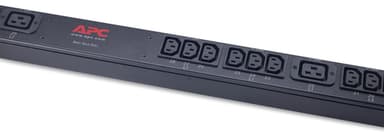 APC Rack PDU, Basic, Zero U, 11 kW, 230V, (36) C13 & (6) C19 power distribution unit (PDU) 42 AC outlet(s) 0U Black view 3