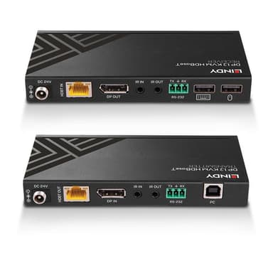 Lindy 150m Cat.6 DisplayPort 1.2, USB, IR and RS-232 HDBaseT KVM Extender view 4