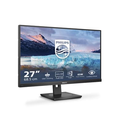 Philips S Line 273S1/00 computer monitor 68.6 cm (27") 1920 x 1080 pixels Full HD LCD Black view 2