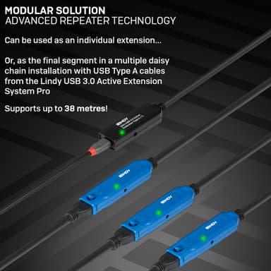 Lindy 10m USB 3.0 Active Extension Type A to C view 8