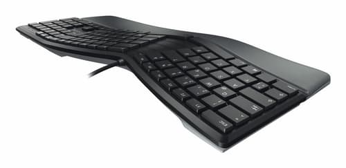 CHERRY KC 4500 ERGO keyboard Universal USB AZERTY Belgian Black