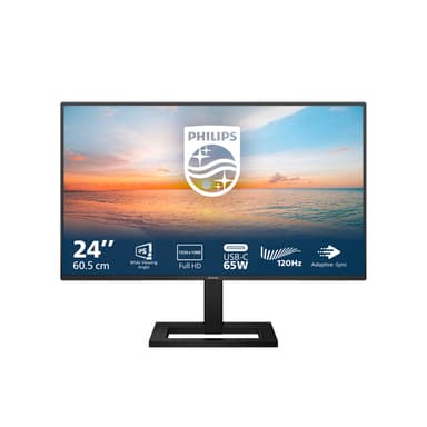 Philips 1000 series 24E1N1300AE/00 computer monitor 60.5 cm (23.8") 1920 x 1080 pixels Full HD LCD Black view 1