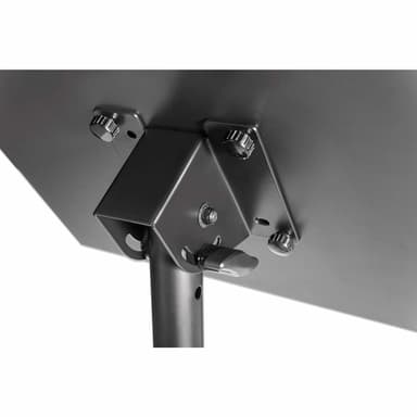 Manhattan Tripod Floor Mount for TV/Monitor/Projector/Laptop, For screens: 13" to 32", VESA compatibility: 75x75 and 100x100mm - check the dimensions of the four mounting holes on back of screen to ensure it fits, Max 15kg, Height Adjustable, Black, Bracket view 10