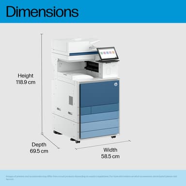 HP LaserJet Enterprise 8801z Multifunction Color Printer, Only Ethernet; Duplex; Copier, Scanner view 8