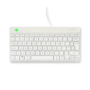 R-Go Tools Ergonomic keyboard R-Go Compact Break, compact keyboard with break software, QWERTY (UK), wired, white view 4