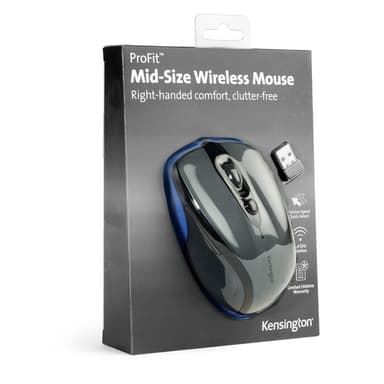 Kensington Pro Fit Mid-Size Wireless Mouse - Graphite Grey view 6