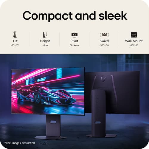 LG UltraGear OLED GX8 32GX850A-B 4K UHD Dual-Mode: 165Hz -330Hz gaming monitor