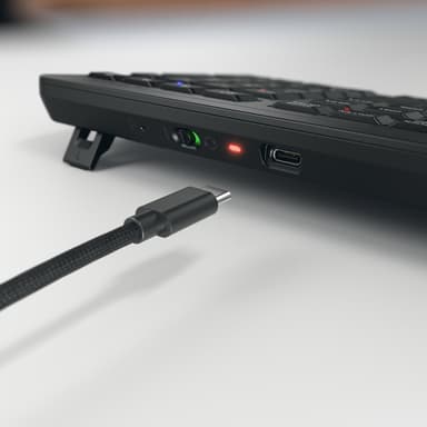 CHERRY Stream ultimate keyboard Home/Office USB + RF Wireless + Bluetooth AZERTY French Black view 7