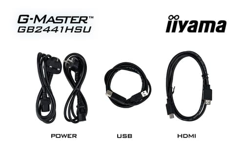iiyama G-MASTER GB2441HSU-B1 computer monitor 60.5 cm (23.8") 1920 x 1080 pixels Full HD LED Black