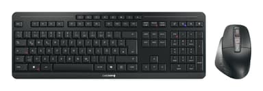 CHERRY Stream desktop ultimate keyboard Mouse included Home/Office USB + RF Wireless + Bluetooth QWERTZ German Black view 1