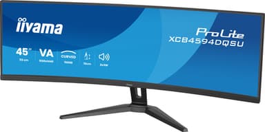 iiyama ProLite XCB4594DQSU-B1 computer monitor 113 cm (44.5") 5120 x 1440 pixels Dual QHD LED Black view 5