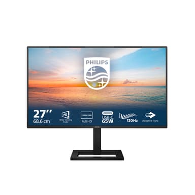 Philips 1000 series 27E1N1300AE/00 computer monitor 68.6 cm (27") 1920 x 1080 pixels Full HD LCD Black view 1
