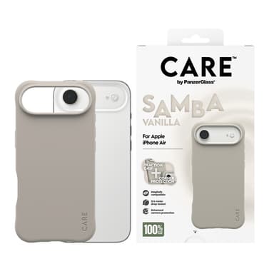 PanzerGlass CARE™ by ® Samba Case Vanilla w. MagSafe iPhone Air view 2