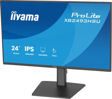 iiyama ProLite XB2493HSU-B1 computer monitor 60.5 cm (23.8") 1920 x 1080 pixels Full HD LED Black view 9