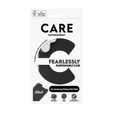 PanzerGlass CARE™ by ® Case Black Samsung Galaxy S25 Ultra view 3