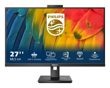 Philips 5000 series 27B1U5601H/00 computer monitor 68.6 cm (27") 2560 x 1440 pixels Quad HD LCD Black view 1