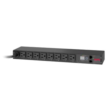 APC NetShelter Switched Rack PDU, 1U, 1.4kW, 120V, 15A, 8 NEMA 5-15R outlet view 4