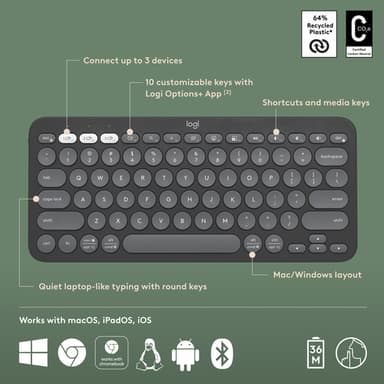 Logitech Pebble Keys 2 K380s (AZERTY) — 920-011803 view 15