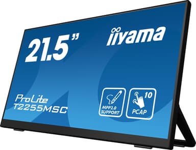 iiyama ProLite T2255MSC-B1 computer monitor 54.6 cm (21.5") 1920 x 1080 pixels Full HD LCD Touchscreen Black view 5