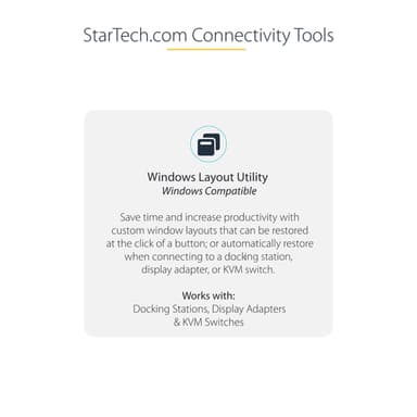 StarTech.com 3 Port Multi Monitor Adapter - DisplayPort 1.4 to 3x 4K DisplayPort Video Splitter - Dual or Triple 4K - Laptop/Desktop DisplayPort MST Hub for Multiple Monitors - For Windows PCs Only view 12