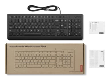 Lenovo 4Y41R64665 keyboard Home/Office USB Spanish Black view 3