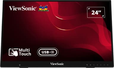 Viewsonic ID2456 computer monitor 60.5 cm (23.8") 1920 x 1080 pixels Full HD LED Touchscreen Table Black view 15