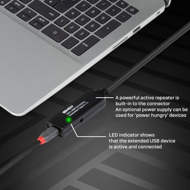 Lindy 10m USB 3.0 Active Extension Type A to C view 7