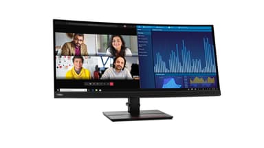 Lenovo ThinkVision P34w-20 computer monitor 86.7 cm (34.1") 3440 x 1440 pixels Wide Quad HD LED Black view 7