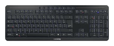 CHERRY Stream ultimate keyboard Home/Office USB + RF Wireless + Bluetooth AZERTY French Black view 1