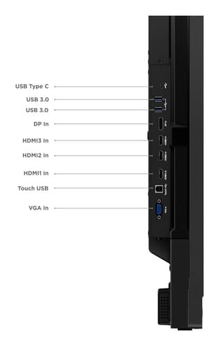 Lenovo ThinkVision T65 computer monitor 165.1 cm (65") 3840 x 2160 pixels 4K Ultra HD LED Touchscreen Black view 18