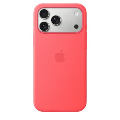 Apple iPhone 17 Pro Max Silicone Case with MagSafe – Bright Guava view 1