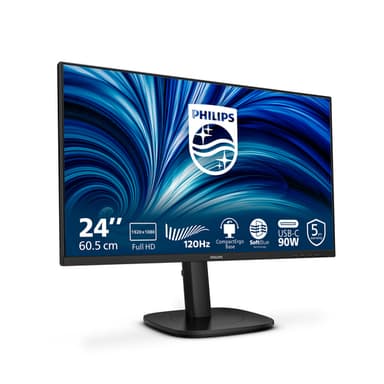 Philips 3000 series 24B2U3301/00 computer monitor 60.5 cm (23.8") 1920 x 1080 pixels Full HD LCD Black view 2