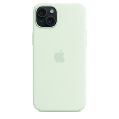 Apple iPhone 15 Plus Silicone Case with MagSafe - Soft Mint view 5