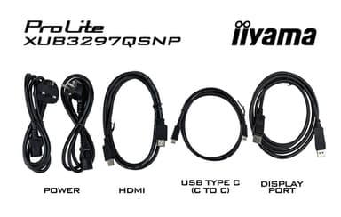 iiyama ProLite XUB3297QSNP-B1 computer monitor 81.3 cm (32") 2560 x 1440 pixels Quad HD LED Black view 4