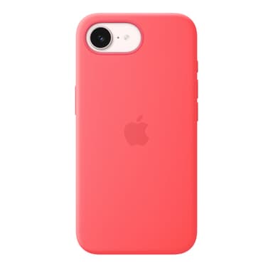 Apple iPhone 17e Silicone Case with MagSafe – Bright Guava view 1