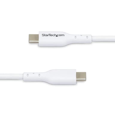 StarTech.com 6.6ft (2m) USB-C Charging Cable, Charge & Sync, 60W (3A) PD, USB 2.0 Laptop Charger Cable - White USB C Charging Cord view 4
