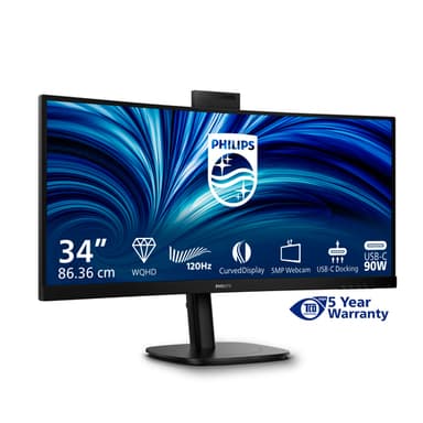 Philips 3000 series 34B2U3600CH/00 computer monitor 86.4 cm (34") 3440 x 1440 pixels Wide Quad HD LCD Black view 4