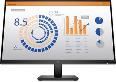 HP P27q G4 QHD Height Adjust Monitor computer monitor 68.6 cm (27") 2560 x 1440 pixels Quad HD LED Black view 1