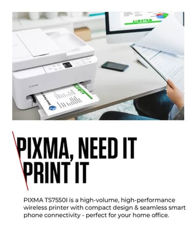 Canon PIXMA TS7550i Inkjet A4 1200 x 1200 DPI Wi-Fi view 3