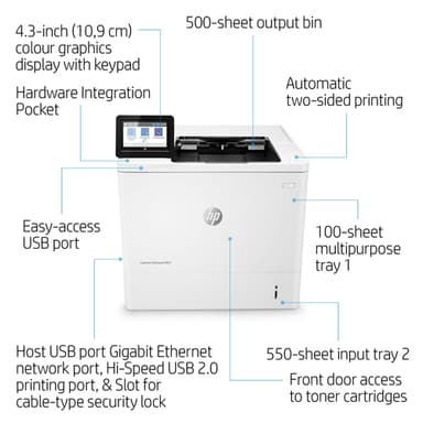 HP LaserJet Enterprise M611dn view 25