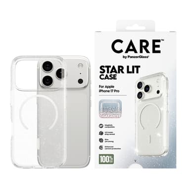 PanzerGlass CARE™ by ® Star Lit Case w. White MagSafe iPhone 17 Pro view 2