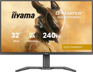 iiyama G-MASTER GB3295QSU-B1 computer monitor 80 cm (31.5") 2560 x 1440 pixels Quad HD LED Black view 1