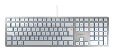CHERRY KC 6000 SLIM FOR MAC keyboard Office USB QWERTZ German Silver view 1