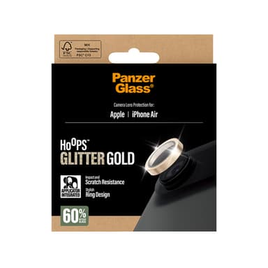 PanzerGlass ® Hoops® Camera Lens Protector Glitter Gold iPhone Air Clear screen protector Apple 1 pc(s) view 3