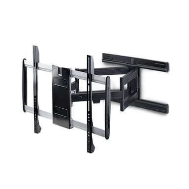StarTech.com Ultra-Slim Articulating TV Wall Mount for up to 65-inch and 99lb/45kg Flat Screens, VESA 600x400, TAA-Compliant Low-Profile Bracket view 1