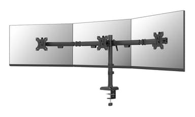 Neomounts DS60-600BL3 Monitor arm 10-27" - Quick-fix - 180°-stop view 1