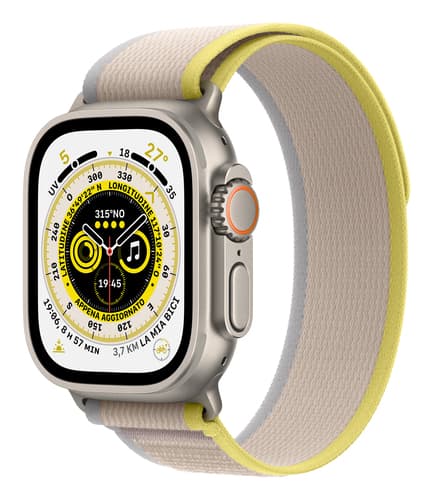 Apple Watch Ultra OLED 49 mm Digital 410 x 502 pixels Touchscreen 4G Titanium Wi-Fi GPS (satellite)