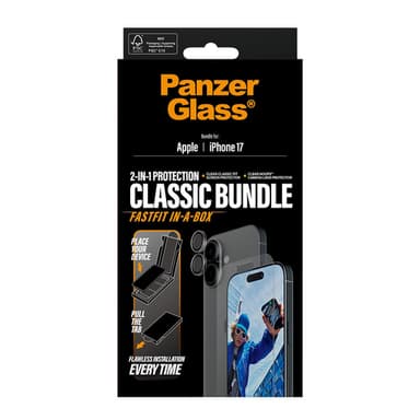 PanzerGlass PG82398 mobile phone screen/back protector Clear screen protector Apple view 3