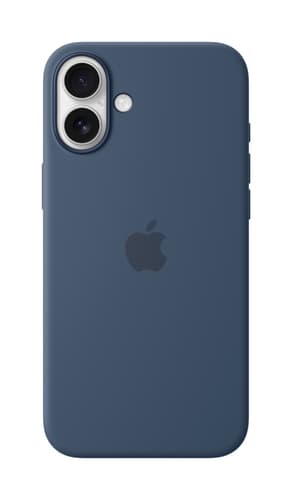 Apple iPhone 16 Plus Silicone Case with MagSafe - Denim view 1